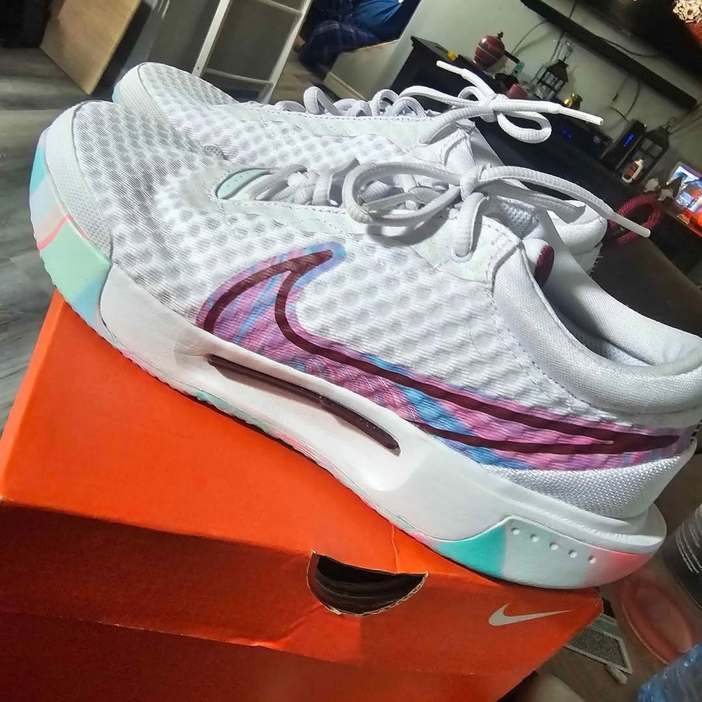 Nike Women's White and Pastel Sneakers